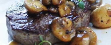 Rinderfilet mit Champignons und Shiitake-Pilzen