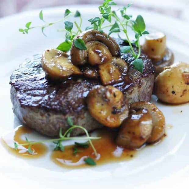 Rezept: Rinderfilet mit Pilzen