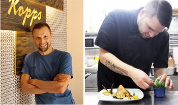 Ilhami Terzi und Boris Karbowski im Restaurant Kopps