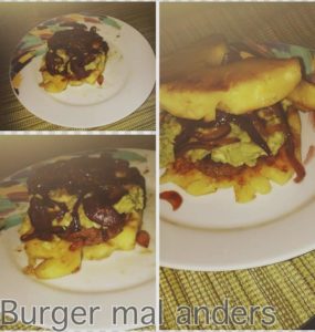 Burger aus Ananasscheiben