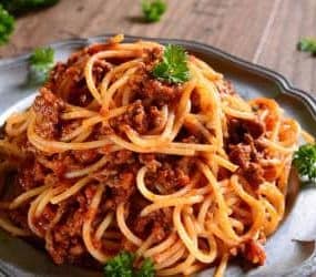 gesunde Spaghetti Bolognese