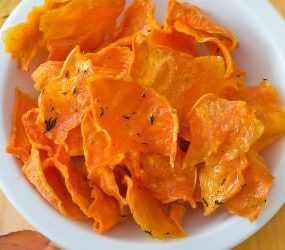 hokkaido kürbis chips zu halloween